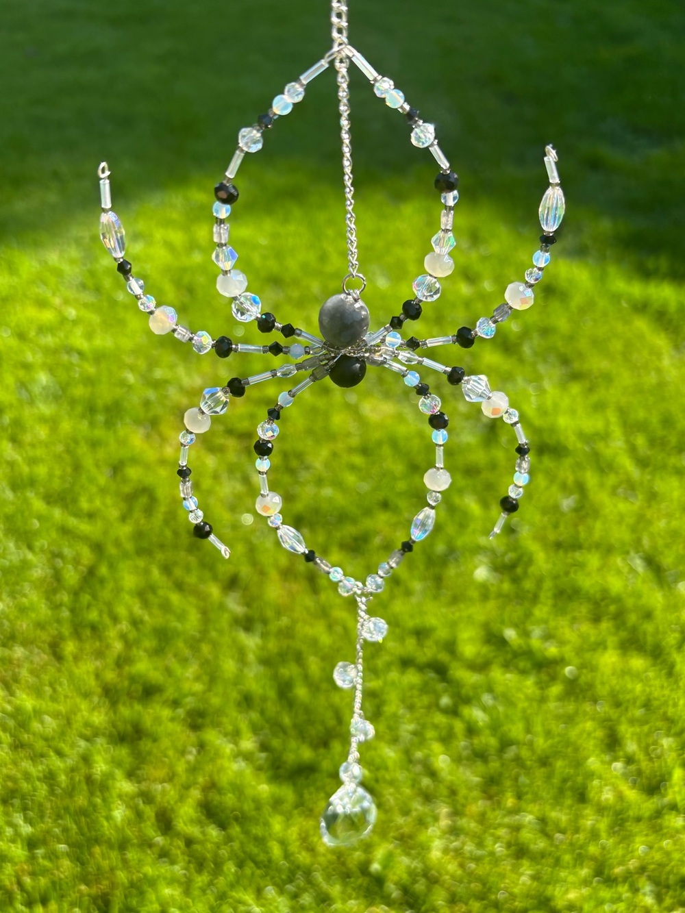 Handcrafted beaded Crystal Sun Catcher.